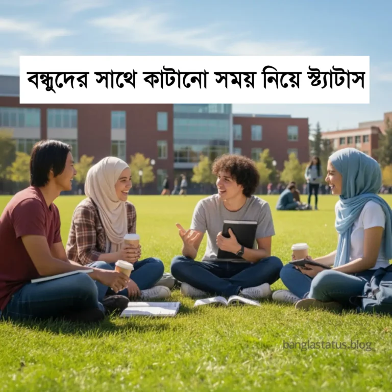 বন্ধুদের সাথে কাটানো সময় নিয়ে স্ট্যাটাস - বন্ধুদের সাথে আড্ডা নিয়ে ক্যাপশন
