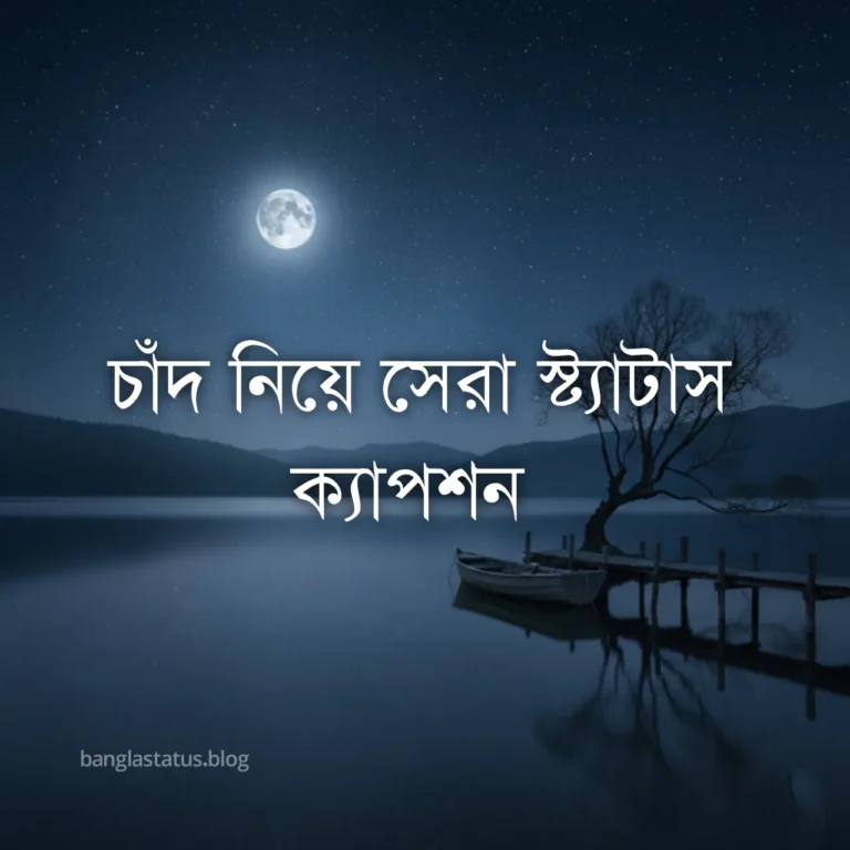চাঁদ নিয়ে স্ট্যাটাস - পূর্ণিমা চাঁদ নিয়ে ক্যাপশন - চাঁদ নিয়ে ভালোবাসার ছন্দ